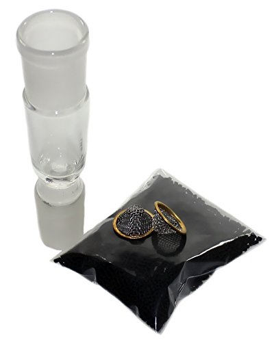 budawi® - GLAS-Aktivkohleadapter -18,8er extra dickes Glas, Bong- Chillum, Bongzubehör Aktivkohle