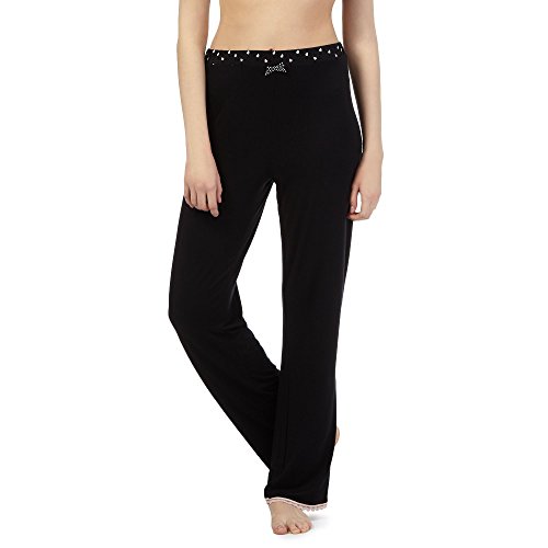 Lounge & Sleep Womens Black Heart Pyjama Bottoms 18