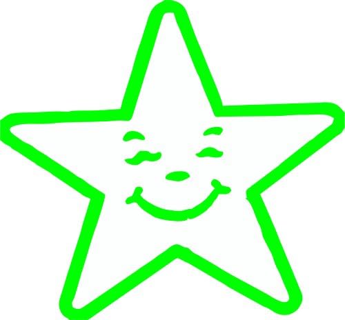 Loyalty Card Self Inking Stamp - Smiling star