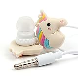 Conexión minijack. DURAGADGET Auriculares Divertidos estéreo in Ear con diseño de Unicornio Arcoiris para Teclado/Piano Digital Yamaha EZ-220 / Yamaha YPT-260 / Yamaha NP-12B / McGrey BK-4910 con micrófono.