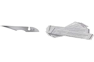MOLYRRD 12x Bayha Skalpellklingen, unsteril, Klingen einzeln verpackt, Figur 24