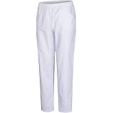 MISEMIYA - Unisex Sanitary Pants Elastic Waist Medical Labor Uniform Nurse Cleaning Veterinary Healthcare Hospitality Ref.831