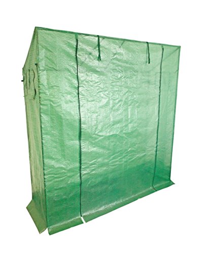 Windhager Tomatengewächshaus, Pflanzhaus mit Schrägdach Stecksystem, grün, 200-170 x 195 x 60 cm, 06812 - 2