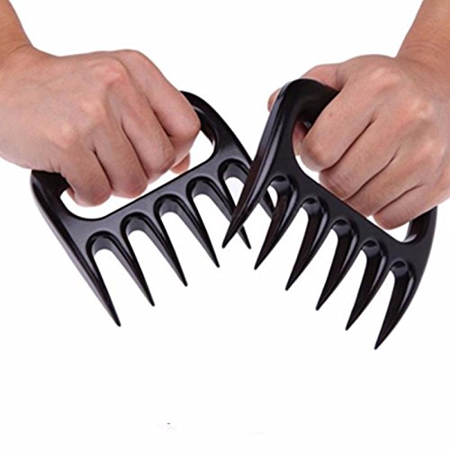 Omiki Silikon Handschuhe Fleisch Klauen Hitzebeständige Grillen Ofen Handschuhe Handschuhe Set BBQ Kochen Handschuhe mit Fleisch Shredder - 5