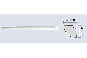 DECOSA Cornice POLISTIROLO Modello H15 per PARETI E SOFFITTI Asta da 2 Metri