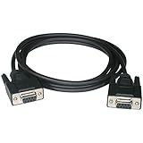 C2G 3M DB9 Female to DB9 Female Null Modem Computer Serial Port Extension Cable