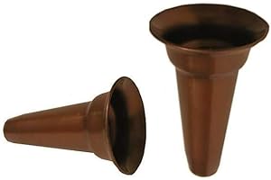 Vaso MACHIERALDO Plastica antiurto rame Quadrato 30x30x14 cm Cimitero Funerario