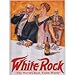 Produktbild L1875 LARGE WHITE ROCK "THE WORLDS BEST Tisch Wasser" Metall Werbung Wand Schild retro Art