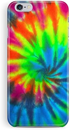 Tie Dye iPhone 5 5s Case - Boho Tie Dye Rainbow Spiral Hippy Trendy Colourful - Quality Slim Hard Back Fitted Plastic Mobile Cover for iPhone 5