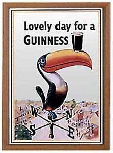 Guinness - Kleiner Spiegel mit Guinness Tukan