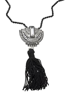 Kenneth Jay Lane  -    versilbert Baguetteschliff   weiß Verre Cristal