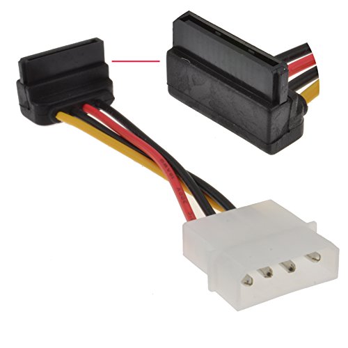 Rechts abgewinkelt SATA Strom Konverter Kabel Molex Zum RA SATA Strom