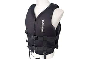 Waabose Life Jacket for Adults Children, Universal Life Jacket for Men & Women, Life Jacket, Swimming Aid for Kayaking, Fishing, Surfing, Water Sports