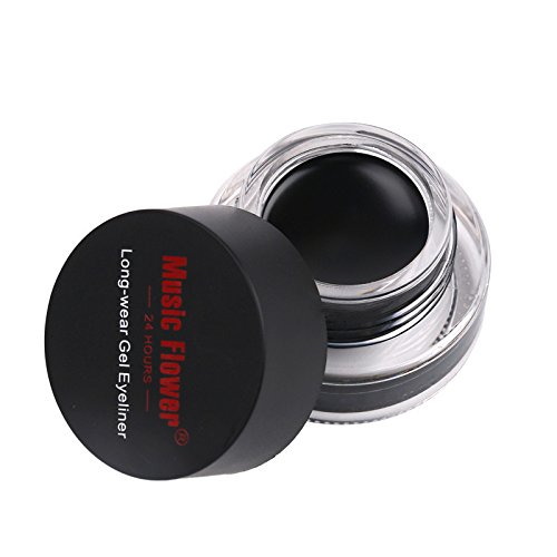 Lover Bar 2 in 1 Gel Eyeliner Kit Braun und Schwarz+Katze Formen Schablone Schminke Pinsel Set-Make Up Wasserdicht Kosmetik Creme Augen Liner-Professionelles Vegan Schatten Lang Anhaltender Lidstrich - 9