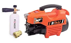 RTC Btali Electric High Pressure Washer with Copper Winding Now with Pioneer Foam Lance and Adapter (Pressure: 130 BAR) Combo Offer