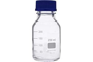 This-Trading Bouteille de réactif en verre borosilicate de laboratoire Boro 3.3 (équivalent Duran Pyrex), 250 ml