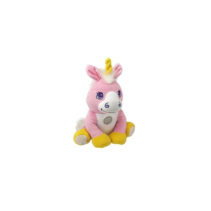 unicornio de peluche con luces