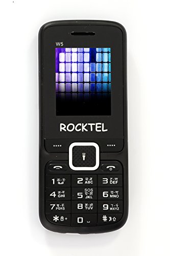 Rocktel W5 Dual Sim Dual Standby Keypad Phone with 1.77 LCD Display Super VGA Camera Wireless FM Radio Internet Support, Bluetooth, Bright Flash Light, Magic Voice, FM Radio, Smooth Keypad, Super Speaker, SD Card Support, Music Player, Sound Recorder, video player, Video recording, Smart Gang, Bluetooth, GPRS Internet, Multiple Languages & More function (Black White) RS.749 (63.00% Off) - Amazon