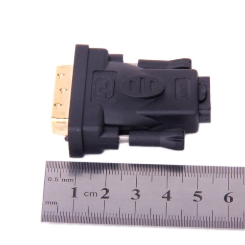 HDMI auf DVI-D Stecker auf HDMI Female Adapter (24+1) - 4