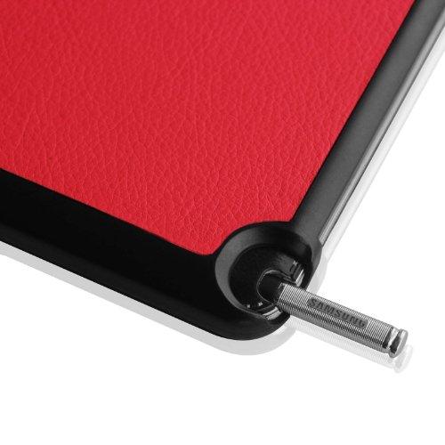 Fintie Samsung Galaxy Note 10.1 2014 Edition / Samsung Galaxy Tab Pro 10.1 T520 T525 Hülle Case – Ultra Slim Lightweight superleicht Stand Smart Shell Schutzhülle Cover Tasche Etui mit Auto Schlaf/Wach Funktion, Rot - 6