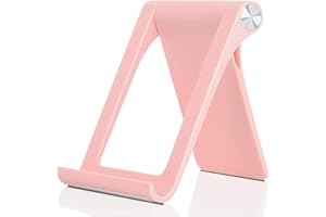 Giftorld Uchwyt na telefon, regulowany stojak na telefon, uchwyt do iPhone 16 15 14 13 12 11 Pro Max XS XR 8 Plus 6 7 Samsung Galaxy S10 S9 S8 S7 Edge S6 Android (Różowy)