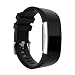 Produktbild Sansee Art- und Weisesport-neues Silikon-Armband-Bügel-Band für Fitbit-Gebühr 2 (glatter Silikon-Bügel) (Schwarz)