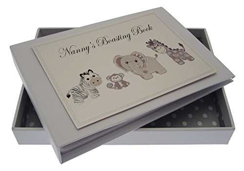White Cotton Cards Nanny's Boasting Book Silver Toys Tiny Album