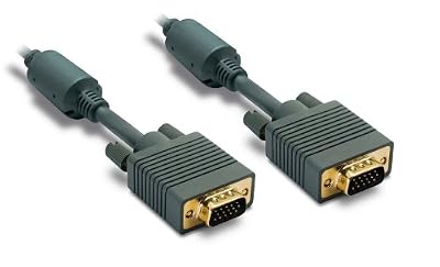 Metronic Cordon VGA / SVGA Male/Male avec ferrites 3m