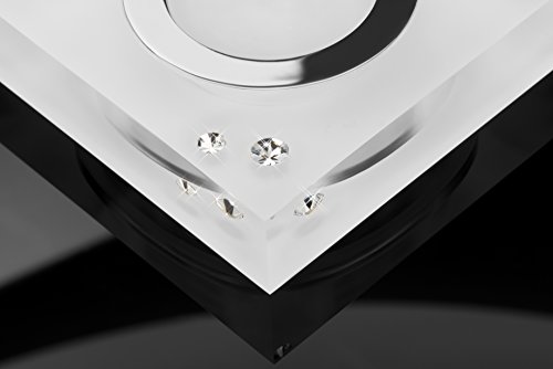 Moderner Teelichthalter Simply 2 mit SWAROVSKI ELEMENTS Kristallen – Tischdeko (matt) - 3