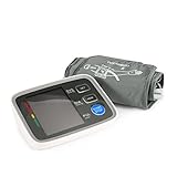 Digitale Oberarm Blutdruckmessgerät mit LCD-Display Leicht und Tragbar Blutdruck Messgerät zur Vollautomatischen Messung von Blutdruck und Puls Blutdruckmesser für den