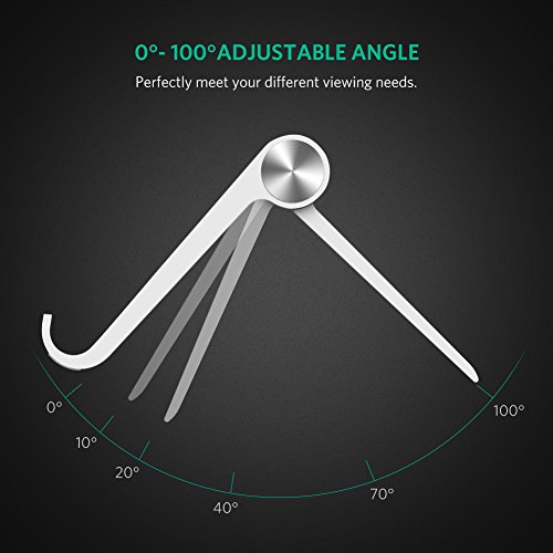 ipad Ständer UGREEN Tablet Halterung Multi Winkel Ständer Tisch Halter für iPad Serien, Samsung Galaxy Tab, Google Nexus,Lenovo Tab,Sony Xperia Tablet usw Weiß - 4