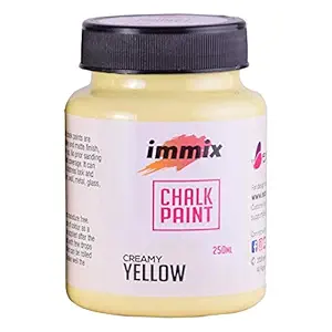 expressions craft immix Creamy Yellow Home Decor Chalk Paint, 250 ml