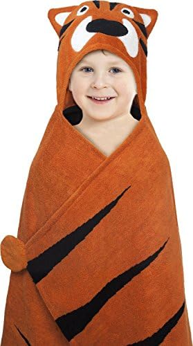 Deluxe Hooded Towels, Oversized 68cm x 127cm, Perfect for the Bath, Pool, Even the Beach- Tiger
