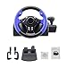 Price comparison product image BESTLLE 7 in 1 270°Racing Steering PS4/PS3/PC/XBOX-ONE/XBOX-360/Switch/Android Game Steering Wheel - Blue