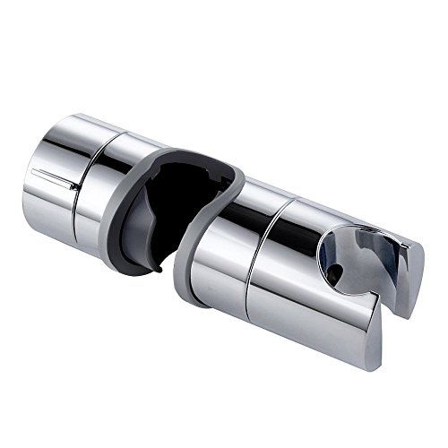 Support de Douche BBLIKE 18-25mm Diamètre Réglable, Pommeau de Douche remplacement Support Chrome Surface,Douchette Salle de bain (A)