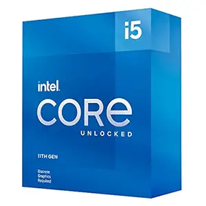 Intel Core i5-11600KF Desktop Processor 6 Cores up to 4.9 GHz Unlocked LGA1200 (Intel 500 Series & Select 400 Series Chipset) 125W