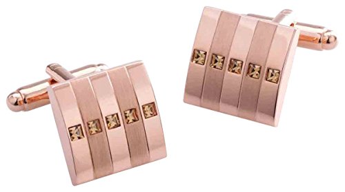 Preisvergleich Produktbild Rose Gold Diamant Manschettenknöpfe Radan von Duncan Walton