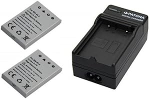 PABUTEL-BUNDLE Set mit 2 Akkus (ähnlich Nikon EN-EL5) + 1 Ladegerät für Nikon Coolpix P520 P510 P500 3700 4200 5200 5900 7900 + Kfz-Ladegerät