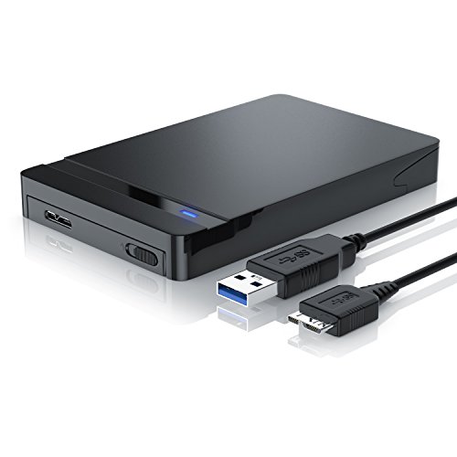 CSL – USB 3.0 2,5″ SSD / SATA Festplattengehäuse extern | UASP und SATA3 fähig | für 9.5mm 7mm SATA I/II/III, SSD, HDD | USB 3.0 (5 GBit/s) inkl. UASP Mode (USB 3.0 Booster) | Werkzeuglose HDD-Installation für PC / Mac / Notebook - 4