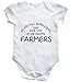 HippoWarehouse WE ARE ALL BORN EQUAL THEN SOME STEP UP AND BECOME FARMERS baby vest boys girls