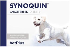 Vetplus Synoquin EFA - Suplemento para perros razas grandes, 120 Comprimidos