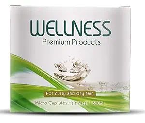 Wellness Premium Products Micro Capsules Hair Mask for Curly or Dry Hair, 500ml (16.9 Ounce)