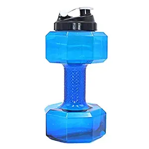 IRIS 2.2 L / 75 Oz Dumbbell Shape Water Bottle, PETG Eco-Friendly Sports Fitness Exercise Water Jug for Gym, Yoga, Running, Outdoors, Cycling, and Camping