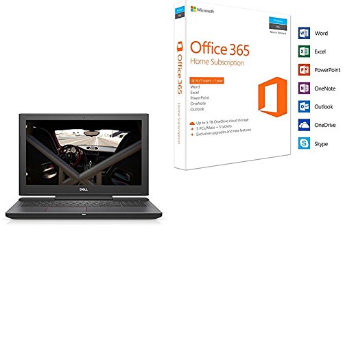 Dell Inspiron 7000 15 5-inch Full HD IPS Gaming Laptop  Black  -  Intel Core i7-7700HQ  16 GB RAM  128 GB SSD   1 TB HDD  NVIDIA Geforce GTX 1050Ti 4 