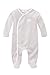 Bellybutton Unisex Baby Romper Suit with Feet White/ Taupe Striped 4 - 6 Months