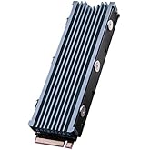 QIVYNSRY M.2 Heatsink NVME 2280 SSD Heat Sink Support Single Double Sided M2 SSD Cooling with Thermal Silicone Pads Cooler fo