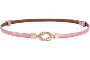 Oyccen Cintura Sottile da Donna Regolabile Cinture in Pelle Decorazione Vestito