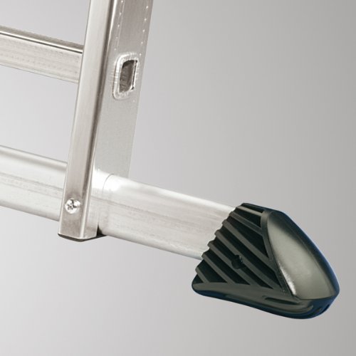 Hailo 7312-101 ProfiStep Alu-Kombileiter 3-teilig mit Einhängetritt 3x 12 Sprossen - 3