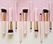 Kabuki Makeup Brush Set - Foundation Powder Blush Concealer Contour Brushes - Perfect For Liquid, Cream or Mineral Products - 10 Pc Collection With Premium Synthetic Bristles For Eye and Face Cosmetic