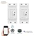 Produktbild WiFi Smart Switch Wireless Fernbedienung Relaisschalter Modul DIY Ihr Smart Home mit Countdown und Timer Funktion AC 90-250 V 2200 Watt (2 Pack)
